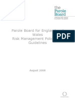 Parole Board Risk Management Policy