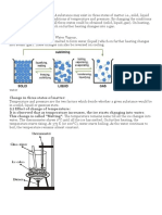 Effect of Temperature in The Change of State of Matters PDF