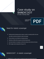 Case Study On Bandicoot: (A Sewer Cleaning Robot)