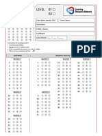 LRN Computerised Answer Sheet B1 B2