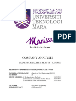 Company Analysis: Marissa Health & Beauty SDN BHD