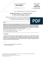 Springback Behavior of AA6082T6 Tubes in Three-Point Bending Operation