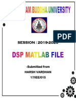 DSP File by Harsh Vardhan