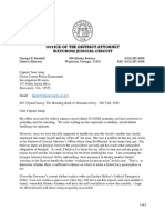 Waycross District Attorney Letter Re Ahmaud Arbery