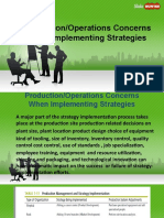 Strategic-Management, ProductionOperations Concerns When Implementing Strategies