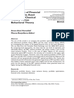 The Impact of Financial Crises On The Asset Allocation: Classical Theory Versus Behavioral Theory