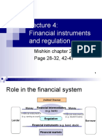 Financial Instruments and Regulation: Mishkin Chapter 2 - Part C Page 28-32, 42-47