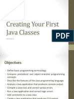 Creating Your First Java Classes