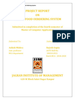 Project Report ON Online Food Oerdering System