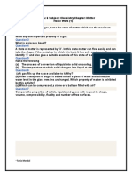 Class: 6 Subject: Chemistry Chapter: Matter Home Work (1) : Tania Mondal