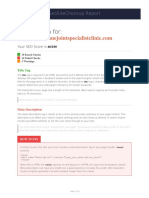 Overall Data For:: Seositecheckup Report