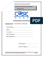 Exp#9 Common Emitter Configuration