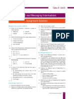 Unit 6: E-Mail Messaging (Intermediate) Assignment Solutions