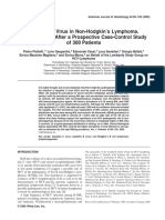 Hepatitis C Virus in Non-Hodgkin's Lymphoma. A Reappraisal After A Prospective Case-Control Study of 300 Patients