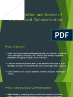 Definition and Nature of Intercultural Communication