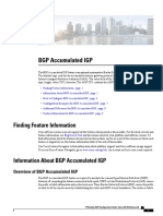 BGP Accumulated IGP: Finding Feature Information