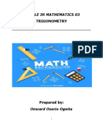 Module in Mathematics 03: Trigonometry