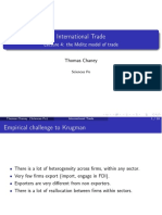 International Trade: Lecture 4: The Melitz Model of Trade