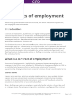 Contracts of Employment: Express Terms