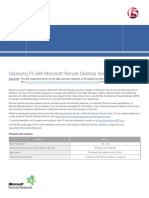 Deployment Guide: Deploying F5 With Microsoft Remote Desktop Session Host Servers