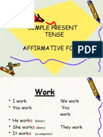 Simple Present Tense Affirmative Form