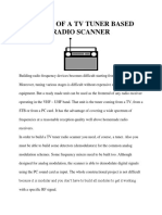 Design of A TV Tuner Based Radio Scanner