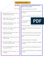 Relative Clauses: Combine The Following Sentences Using Relative Pronouns. (Non-Defining) Join The Sentences To Make