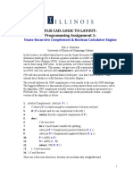 Vlsi Cad: Logic To Layout: Programming Assignment 1