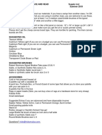 Painting The Figure: Face and Head Supply List Ricky Mujica Summer 2019