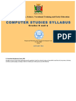 Computer Studies Syllabus Grades 8 and 9 PDF