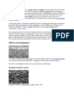 Effects of Earthquakes: Earth Lithosphere Seismic Waves Seismicity Non-Earthquake Seismic Rumbling