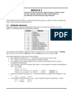 Operators: Syllabus: Operators: Arithmetic Operators, The Bitwise Operators, Relational Operators, Boolean Logical