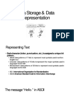 Data Represintation and Storage