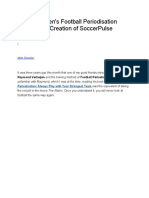 How Verheijen's Football Periodisation Inspired The Creation of SoccerPulse 1