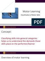 Classification of Motor Skills 1st Lecture PDF