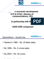 Egov For Economic Development GTZ & STQC, Ministry of Communications, GOI in Partnership With MIA USER SME Component