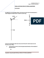 Topic 1.4: Vectors and Scalars Q1: Cambridge International As Physics 9702 P2 Topical Questions