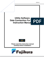 Utility Software Data Connection For 22S Instruction Manual