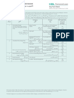 Key Fact Sheet (HBL PersonalLoan) - July 2018