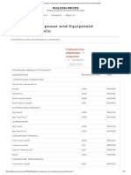 Philippine Manpower and Equipment Productivity Ratio - PHILCON PRICES