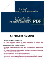 Chapter-5 - PROJECT PLANNING AND IMPLEMENTATION