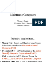 Mainframe Computers: Thomas J. Bergin ©computer History Museum American University