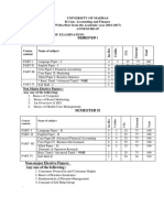 University of Madras (With Effect From The Academic Year 2016-2017) Annexure-Ii Revised Scheme of Examination: Semester I