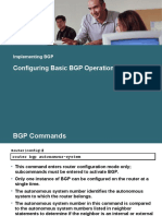 Configuring Basic BGP Operations