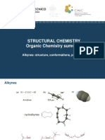 Structural Chemistry Organic Chemistry Summary: Alkynes: Structure, Conformations, Properties