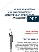 Important Tips An Assessor Should Follow While Gathering An Evidence of An Assessor