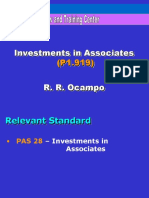 Accounting For Investments in Associates