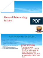 Harvard Referencing System