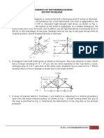 Mechanics of Deformable Bodies Review Problems