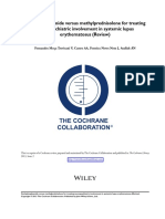 Cyclophosphamide Versus Methylprednisolone For Treating Neuropsychiatric Involvement in Systemic Lupus Erythematosus (Review)